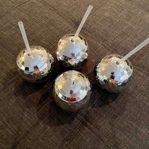 Set of 4 disco ball cups